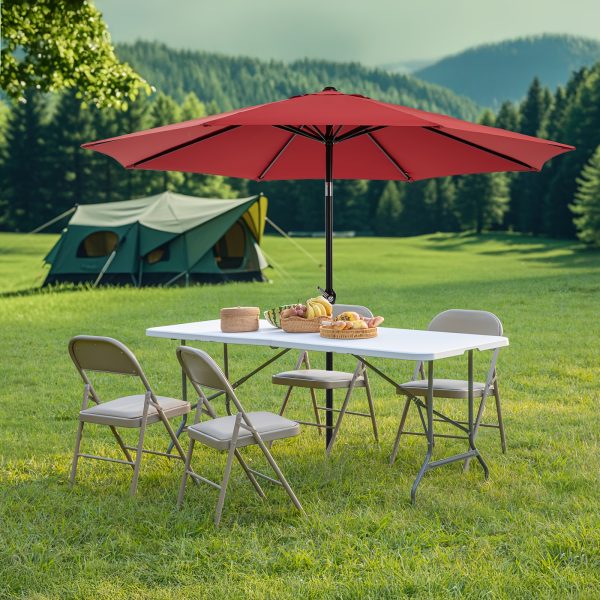 product-fancy-be73fd18-10fd-4343-b4d8-1213831d57cc 9ft Patio Umbrella, Outdoor Pool Umbrella, 9ft Camping Umbrella, Waterproof Table Umbrella