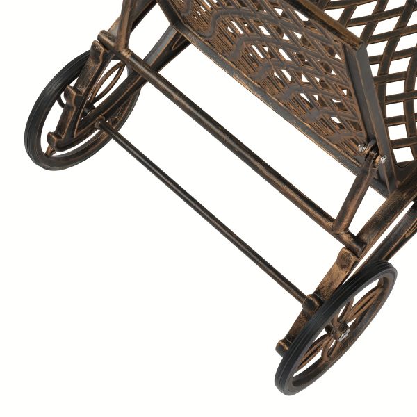 product-fancy-bede59cd-c391-4ccf-8cb9-edd2c07a1063 75.98*25.39*36.61inch Backrest Adjustable Courtyard Cast Aluminum Lying Bed Bench Bronze