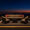 product-fancy-bf0fd544-b31f-4a59-9ddf-60fc7a2b759c Outdoor Patio Furniture Set, 7pcs Wicker Sectional Sofa And Coffee Table, Plush Cushions With 2 Soft Pillows, Rattan Patio Set For Porch, Garden, Or Backyard (Beige/Blue) - Patio Furniture Outdoor