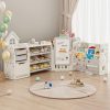 product-fancy-bf1de3af-195a-4fd3-9ad7-9ddd7c99501b A Versatile Storage Solution for Featuring 10 Detachable Bins And a 3-Tier Bookshelf, Serving As a Multifunctional Organizer with a Drawing Board, Perfect for a Bedroom, Playroom, Or Living Area