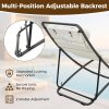 [Outdoor Folding Chair] TREXM 2pcs Outdoor Folding Chair, Rattan-Wrapped Patio Chair with Adjustable Backrest, Thick Cushion, and Detachable Headrest, for the Poolside, Beach, Backyard, Decck, and Camping
