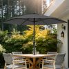 product-fancy-bf6f5c2a-8d62-4d69-a256-957c766b70c4 9FT Outdoor Patio Umbrella, Market Table Umbrella with Crank & 6 Sturdy Ribs, UV Protection Windproof, Pool Umbrella Perfect for Deck, Backyard, Lawn And Garden