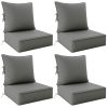product-fancy-bf79840a-4355-4fa1-a3a0-1a35283b1286 Outdoor Cushion Set of 1pc/2pcs/4pcs/6pcs - Thick 35D High-Density Foam Cushions Measuring 24*24*6.5 Inches, Featuring Quick Rebound, High Durability, And Easy Cleaning, Suitable for Outdoor Furniture Like Sofas And Patio Chairs