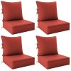 product-fancy-bfba2ac0-022a-4137-a545-ff2538bacdc6 Outdoor Cushion Set of 1pc/2pcs/4pcs/6pcs - Thick 35D High-Density Foam Cushions Measuring 24*24*6.5 Inches, Featuring Quick Rebound, High Durability, And Easy Cleaning, Suitable for Outdoor Furniture Like Sofas And Patio Chairs