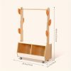 Costume Storage Solution, Tree-Shaped Dress-Up Rack for Children, Costume Organizer with Storage Cabinet, Ideal for Rooms, Living Areas, Playrooms, And Daycare Facilities