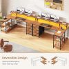 product-fancy-bfe663a4-3f65-4749-a097-1f670e34bb16 L-Shaped Workstation Featuring Four Drawers, Storage Shelves, And LED Lighting, Suitable for a Home Office