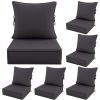 product-fancy-c051968e-1de9-4880-8096-22d1e2703f50 Outdoor Cushion Set of 1pc/2pcs/4pcs/6pcs - Thick 35D High-Density Foam Cushions Measuring 24*24*6.5 Inches, Featuring Quick Rebound, High Durability, And Easy Cleaning, Suitable for Outdoor Furniture Like Sofas And Patio Chairs