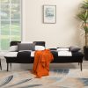 product-fancy-c0b88c38-1cf0-4230-9fb9-6c21eb0f1e52 70" Futon Sofa Bed Convertible Sleeper | Velvet Upholstered Modern Split-Back Sofa with 5 Adjustable Positions, Metal Frame & Tapered Legs, Space-Saving for Home/Office/Guest Room, Easy Conversion