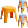 product-fancy-c0ef3aac-0808-4f3d-9508-75605493c787 11"Stackable School Chairs, 6pcs Kids Plastic Classroom Chairs For Toddlers, Colorful Preschool Chairs For Classroom, Daycare, Room, Playroom (Rainbow, 6/12pcs)