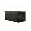 Black Storage Box with Lid, Sturdy Large Storage Container for Bedroom Clothing Pillow Organizing, Multipurpose Household Storage Trunk Organization Essential Space Saver Storage Bin