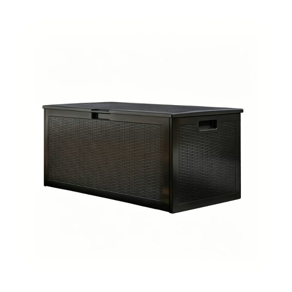 Black Storage Box with Lid, Sturdy Large Storage Container for Bedroom Clothing Pillow Organizing, Multipurpose Household Storage Trunk Organization Essential Space Saver Storage Bin