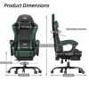 product-fancy-c21a9a49-d80a-41df-88f3-3e135bc850e8 Gaming Chair with Massage Lumbar Support Ergonomic Computer Chair for Adults with Footrest and Lumbar Support with 360° Swivel Seat PU Leather Office Chair, Crafted From Durable Faux Leather, Best Gift for Father and Boyfriend