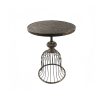 product-fancy-c237ae85-e2fa-4c22-8c96-e6b5cfc402df 1pc Vintage Bronze & Suitable for Name/standardAttributeName Metals Sofa Side Table - Compact Round Coffee Table for Small Spaces, Balcony, Living Room, Bedside - Iron Top & Metal Base, No Assembly Required, 40cm/14.75in Width