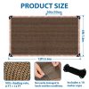 product-fancy-c25f4b1c-18a5-4625-bc64-7ab0af4d5b81 Outdoor Shade Net - Brown, Uv-Resistant, Durable Canopy, Suitable for Travel, Picnics, And Pools - Available In Various Sizes.