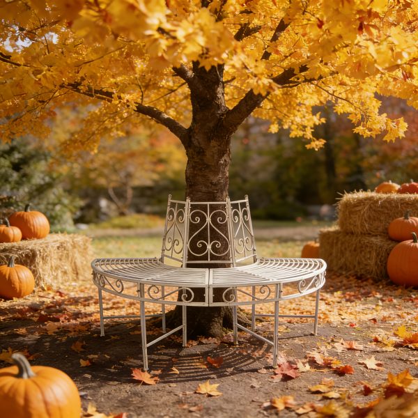 Semi-circular Metal Tree Stools, Semi-circular Garden Stools, Curved Stools, Tree Stools, and Semi-circular Benches Are All Ideal for Gardens and Parks