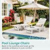 product-fancy-c2e03743-0437-4c52-b3f3-90defc0503ff Chaise Lounge Chair Outdoor, HDPS Material, Outdoor Pool Lounge Chairs with 5-Position Backrest, Patio Lounge Chair with Wheels for Outside, Poolside, Beach