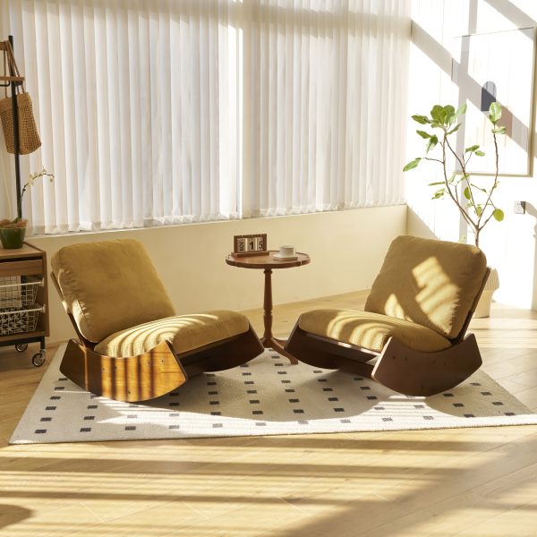 product-fancy-c3002ce0-b20d-452a-af0a-1d682ed4b91c Comfortable Glider Rocking Chair, Upholstery Glider Chair, Accent Chair with Solid Wood Frame, Perfect for Multiple Settings Accent Reading Chair for Bedroom,Living Room