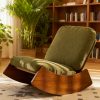 product-fancy-c3a03590-64a8-4c82-bbae-717387694509 Comfortable Glider Rocking Chair, Upholstery Glider Chair, Accent Chair with Solid Wood Frame, Perfect for Multiple Settings Accent Reading Chair for Bedroom,Living Room