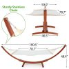 product-fancy-c4013144-cff2-4e98-bc13-5606611b27a5 2-Person Heavy-Duty Larch Wood Hammock with Stand - Suitable for Backyard, Garden, Patio & Indoor Use, Breathable Oxford-Coated Canvas Double Hammock, Sturdy Frame for, Outdoor Furniture for Balcony Or