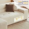 product-fancy-c403d20a-8b0c-49e4-bfb8-aece43a0d6fb 120"Modern Minimalist Chenille Modular Sectional Sofa, Oversized 8-Seater Sleeper Sofa With Movable Ottoman, Thick Cushions, Upholstered Couch For Living Room, Bedroom, Office, Apartment