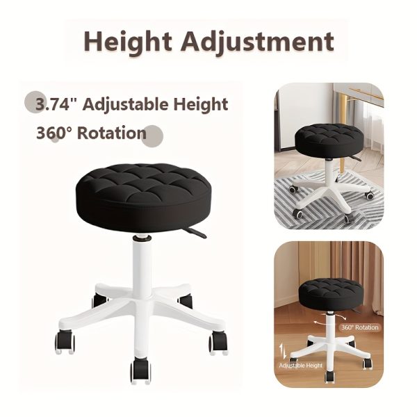 Super Soft Seat Cushion,360° Swive,Height Adjustability,New Upgraded Stool Salon Stool Chair