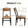 product-fancy-c4ce9022-0de9-4816-8b04-92a34a76f5c1 6pcs Modern Dining Chairs Modern Mid-Century Style Dining Room Decorative Chairs, Comfortable Side Seats Without Armrests, MDF Wood Planks with Metal Legs Design, Suitable for Home Kitchen, Bedroom, Living Room, Guest Dining Room