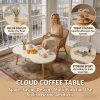 product-fancy-c4d4eec2-de0a-44b3-82cc-f939e080022a Modern Cloud-Shaped Coffee Table with Wavy Edge - Space-Saving Low Table Suitable for Small Spaces, Minimalist Nordic Style Engineered Table for Apartments, Easy Assembly Sofa Side Table for Bedroom, Balcony & Living Room Decor
