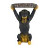 product-fancy-c50cab64-96f2-4689-9c07-75b921af8ba0 22.17"H Black Dog Side Table Pedestal End Table Stool, MGO Dog Statue Hand Painted Sculpture for Home, Office, Living Room & Outdoor Decor