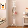 product-fancy-c517715f-b46b-4e71-8b18-a15a4eca73ff 1pc Heavy-Duty Metal Coat Rack with 9-Tier Vertical Storage - Freestanding Space-Saving Clothing Organizer with Sturdy Iron Frame & Copper Finish, 27"+ Height, Easy Assembly for Entryway, Living Room, Bedroom, Dorm - Portable Garment Rack for Shirts