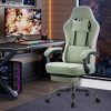 product-fancy-c5c726ab-57e9-48b1-b95b-bda6f469ac51 Ergonomic Gaming Chair | High Back, Flip-up Armrest, Wheeled, Height Adjustable 360°-Swivel, Sponge Filled, Solid Back Style, Synthetic Faux Leather, Lumbar Support, Manual Recliner, Wipe Clean - ANTONIA