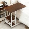 product-fancy-c672418d-ae2c-457d-9a77-4acda12ddc7b Mobile Nightstand with Wheels, Height Adjustable Bedside Table with Storage Shelf, Rolling Side End Table for Bedroom, Dorm, Living Room, Easy Assembly& Space-Saving Caster Table for Small Spaces.
