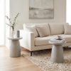 product-fancy-c875dec2-e4d8-48a1-b4c8-66268b11b4eb 21.8" Round Stool Magnesium Oxide Side Table, Grey Or Speckled White End Table - Modern Accent Table for Living Room, Bedroom, Balcony - Plant Stand, Nightstand