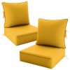 product-fancy-c8e5275e-97c0-4cfb-8890-7f28687354bf Outdoor Cushion Set of 1pc/2pcs/4pcs/6pcs - Thick 35D High-Density Foam Cushions Measuring 24*24*6.5 Inches, Featuring Quick Rebound, High Durability, And Easy Cleaning, Suitable for Outdoor Furniture Like Sofas And Patio Chairs