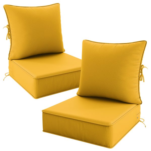 product-fancy-c8e5275e-97c0-4cfb-8890-7f28687354bf Outdoor Cushion Set of 1pc/2pcs/4pcs/6pcs - Thick 35D High-Density Foam Cushions Measuring 24*24*6.5 Inches, Featuring Quick Rebound, High Durability, And Easy Cleaning, Suitable for Outdoor Furniture Like Sofas And Patio Chairs