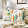 Set Of 4, Modern Geometric Throw Pillow Covers, Boho Abstract Pattern Cushion Covers, Chic Polka Dot Classic Art Home Decor Pillowcases, 18*18inch, for Farmhouse, Living Room, Bedroom, Sofa, Porch, Patio, Outdoor, Without Pillow Inserts