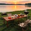 Foldable Beach Picnic Table 60-Inch Low-Profile, Portable Wooden Bohemian-Style Travel Picnic Table, Suitable for Indoor And Outdoor Occasions Including Picnics, Beach Trips, BBQs, Camping, Gatherings, Outdoor Dining, Gardens, And More.