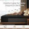 product-fancy-c9aae9d2-6925-458a-9e2b-ee5dab9737dc 8 Inch/10 Inch/12 Inch/14 Inch Black Grey Mattress Twin, Full, Queen, King. Cooling Breathable Fabric Wicks Heat. Memory Foam Molds to Your Body Curves. Independent Pocket Springs Stop Motion Your Partner Never Feels You Get Up At Night