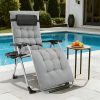 product-fancy-ca76b667-478a-4cd7-983d-52c2dc6c267f Zero Gravity Recliner, Foldable Patio Chair --- Includes Cup Holder Tray; Removable Cushion; Ideal For The Beach, Patio, Or Poolside
