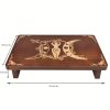 product-fancy-ca9874ae-1e72-4428-8905-b4abd502d0d9 Wooden Altar Table with Card Holder, Meditation Table, Altar Table, Wooden Witch Altar, Wiccan Alter Table, Shrine