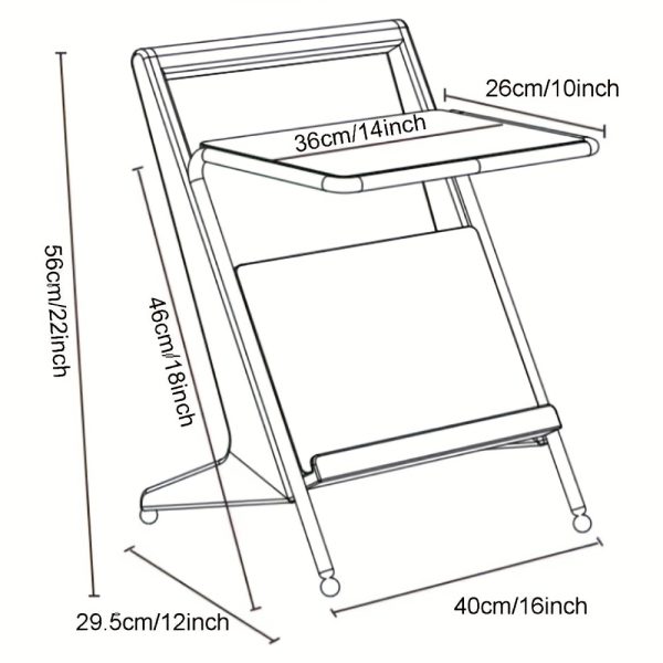 product-fancy-cab06e8e-405b-4ab8-bb1f-8cdf9ee6a610 Black Z-Shaped End Table Featuring a Glass Top And Magazine Holder, Perfect As a Retro Accent Table Or a Small Coffee Table with Storage for Your Living Room Or Bedroom
