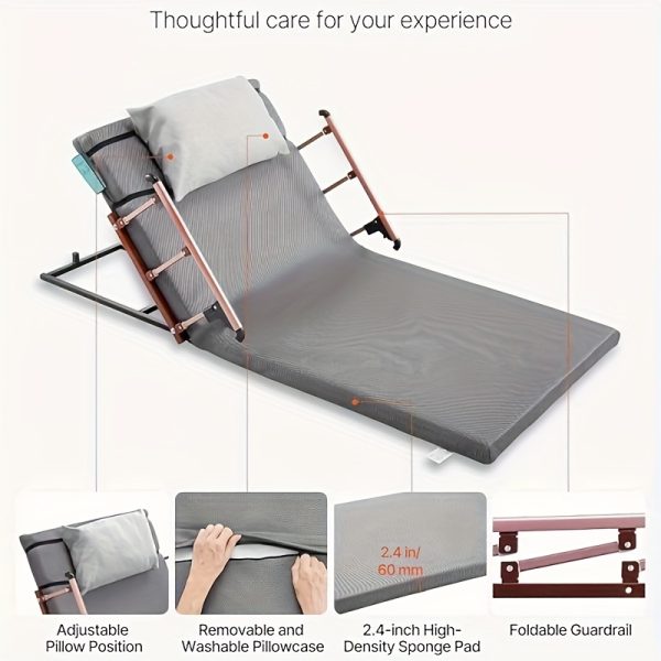 product-fancy-cad360ab-2526-40ee-946f-672ad1816570 Adjustable Electric Lifting Bed Backrest 2-80° Support - Grey