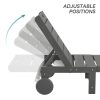 product-fancy-cb57aafe-abce-4aca-b966-236daeb8bcc5 Chaise Lounge Chair Outdoor, HDPS Material, Outdoor Pool Lounge Chairs with 5-Position Backrest, Patio Lounge Chair with Wheels for Outside, Poolside, Beach
