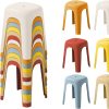 product-fancy-cb5c4776-5a83-4a0b-a6d6-1ea1d534aa15 11"Stackable School Chairs, 6pcs Kids Plastic Classroom Chairs For Toddlers, Colorful Preschool Chairs For Classroom, Daycare, Room, Playroom (Rainbow, 6/12pcs)