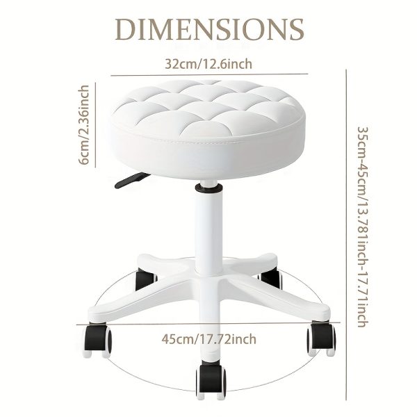 Super Soft Seat Cushion,360° Swive,Height Adjustability,New Upgraded Stool Salon Stool Chair