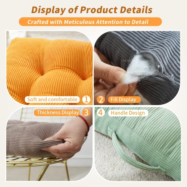 product-fancy-cbafbb43-cbe9-454d-aaf1-e00021a87c8a Cushion for Outdoor Courtyard Crafted from Corduroy Fabric