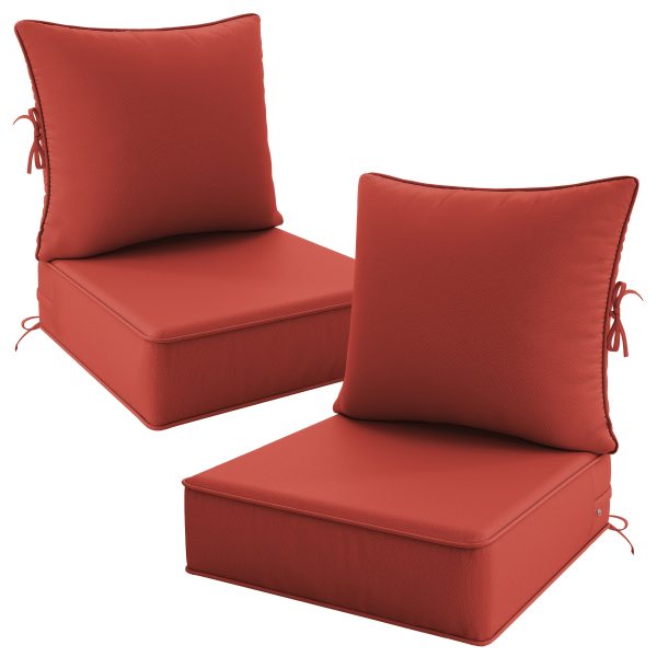 product-fancy-cbb6e3e1-6507-4ced-b1f2-0cd2a7fc58fc Outdoor Cushion Set of 1pc/2pcs/4pcs/6pcs - Thick 35D High-Density Foam Cushions Measuring 24*24*6.5 Inches, Featuring Quick Rebound, High Durability, And Easy Cleaning, Suitable for Outdoor Furniture Like Sofas And Patio Chairs