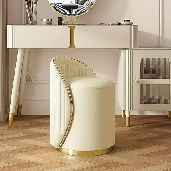product-fancy-cc0d393b-53f8-494c-934b-67d92532d328 Makeup Stool, 360° Rotating Cushioned Stool, Suitable for Living Room And Bedroom