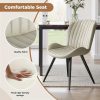 product-fancy-cc7c3ab7-daaa-405c-ad74-a8027924cf37 Set Of 2/4 Dining Chairs - Boucle Upholstered Kitchen Chairs with Curved Backrest & Metal Legs - Mid Century Modern Round Dining Room Chairs for Vanity, Living Room