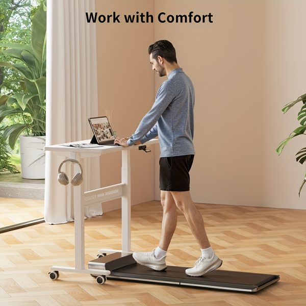 product-fancy-cca6d2b1-a3c6-460d-928d-30f26226242a Wheeled Mobile Standing Desk, Pneumatically Adjustable Height Desk for Walking, Rolling Computer Workstation for Home Office