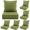 product-fancy-ccaf3197-f660-4322-b882-fa367ab42914 Outdoor Cushion Set of 1pc/2pcs/4pcs/6pcs - Thick 35D High-Density Foam Cushions Measuring 24*24*6.5 Inches, Featuring Quick Rebound, High Durability, And Easy Cleaning, Suitable for Outdoor Furniture Like Sofas And Patio Chairs